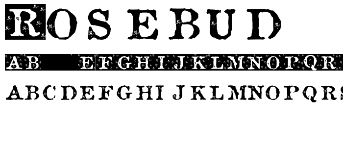Rosebud  font